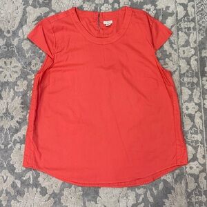 J. Crew Women’s Coral Short Sleeve Top